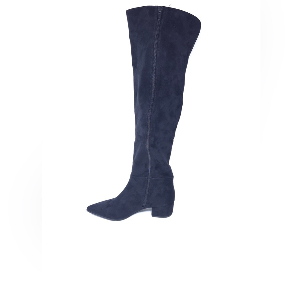 On 34th Gabriella Boots Black Faux Suede Knee High - Picture 4 of 9